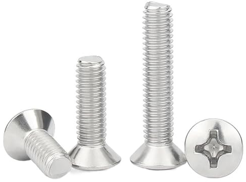 10 Uds M4/M5 longitud 6-60mm 304 acero inoxidable Cruz Phillips cabeza avellanada levantada medio tornillo ovalado(14mm,(10pcs) M5)
