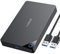 Inateck Festplattengehäuse 2 5 Zoll USB 3.0, Externes HDD Gehäuse für 7 mm/ 9,5 mm 2,5 SATA HDD und SSD, Unterstützt UASP, Werkzeuglos (FE2013)