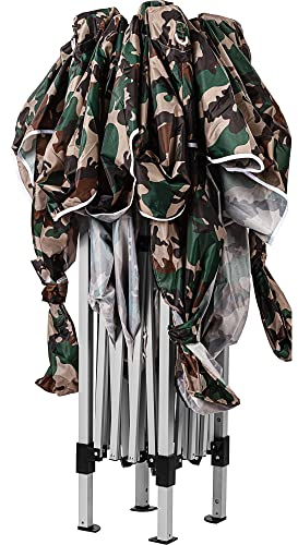 INSTENT Pavillon 3 x 3 m Basic wasserdicht UV Schutz 50+, 2 Seiteneile, Woodland