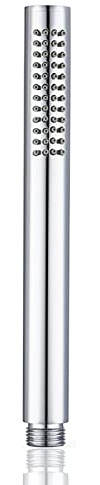 Oupukle Handbrause Wassersparend Duschkopf Hochdruck Messing 48 Anti-kalk Duschbrause Chrome mit 1 Strahlarten (Rund)