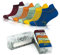 GoWith Bamboo Running Socks Trainer Socks,6 Pairs Box, Breathable, Anti Blister, Soft and Lightweight High Performance Sport Ankle Socks for Gym Yoga Cycling, Colorful, 3151, UK Size 6-11