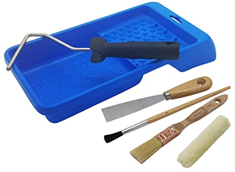 Nespoli Kit Rodillos de Pintura 5 Piezas, para Esmaltar Superficies Metálicas o Madera, Puertas, etc