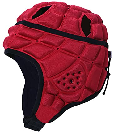 Kinder Rugby Kopfschutz Sport Kopfbedeckung Torhüter Torwart Helm Sport Fußball Rugby Helm Gepolsterte Schutzhelm Spielhelm Surf Flag Football Helm für Jugend Kinder