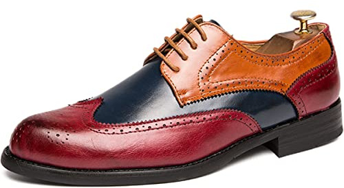 Zaylee Chaussures de Costume Vintage élégantes Brogues à Lacets Chaussures d'affaires, Chaussures d'affaires