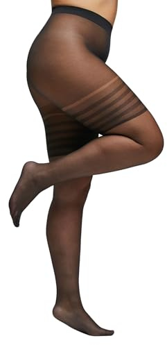 POMPEA Collant Donna 20 Denari Comfort Size, Calze Velate Opache, Collant con Banda Anti-Sfregamento e Compressione Leggera