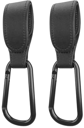 Kinderwagenhaken, 2 Stück Universal-Karabiner für Kinderwagen, Universal-Clips für Kinderwagen, Haken für Kinderwagen, Haken für Mehrzwecktasche, Zubehör für Kinderwagen, Sicherheit und Komfort