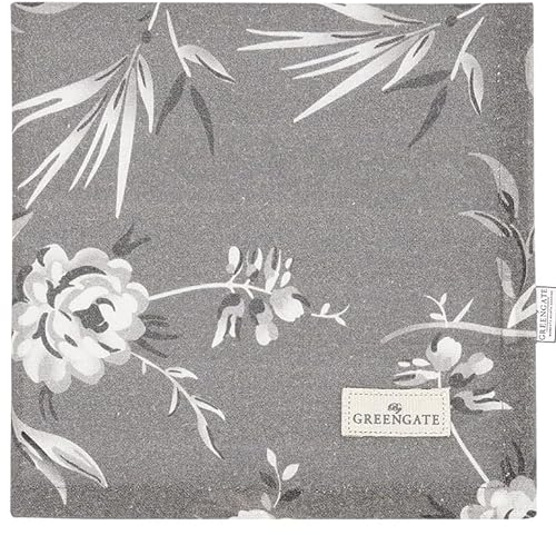 GreenGate Aslaug Stoffserviette Dark Grey 40x40cm
