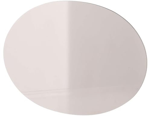 Holyart Piatto portacandele Acciaio ovale lucido 17x12 cm