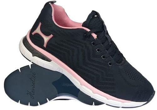 Henselite Impact L510 Lawn Bowling Shoes. (Navy & Pink, UK Footwear Size System, Adult, Women, Numeric, Medium, 7)