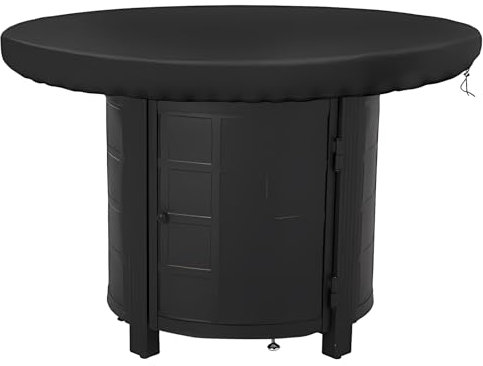 Copertura Protettiva per Piastra di Fuoco e Barbecue, Impermeabile e Anti-UV, in Tessuto Oxford 420D, Resistente agli Agenti Atmosferici, Colore Nero, Disponibile nei Diametri di 100 cm