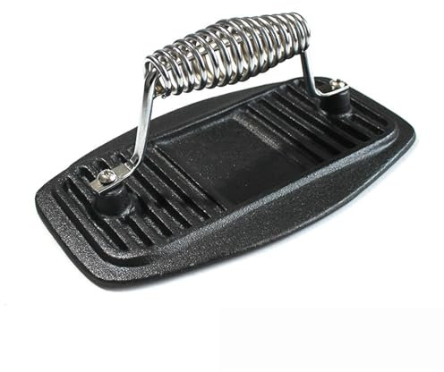 Cash Iron Press | Press Smash Grade Food Grade | - 1,3 Kg Di Pressa Con Piastra Con Smasher Di Carne Pesante, Produttore Di Tortino Con Manico A Molla In Acciaio Inossidabile Per Hamburg