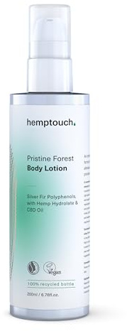Hemptouch Pristine Forest Bodylotion (200ml) - mit Hanföl, Jojobaöl und Sheabutter – Spendet intensive Feuchtigkeit, stärkt die Hautbarriere, lindert das Gefühl von Juckreiz und Spannungsgefühle