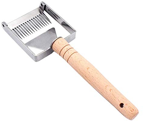 Bienen Entdeckelungsgabel,Colorful Bienenhaltung Edelstahl Entdeckelungsgabel Edelstahl Honig Kamm Imkereiausrüstung Zubehör Bienenzucht Werkzeug