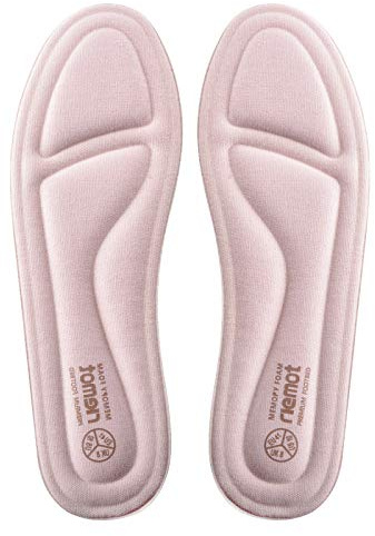 riemot Solette Memory Foam Uomo Donna, Soletta Scarpe per Stivali da Lavoro e Scarpe da Passeggio, Sport Solette per Assorbimento Degli Urti e Ammortizzazione, Comfort, Soffice Donna Rosa 40 EU