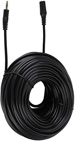 Audio Stereo HiFi-kabel 3,5 mm Jack Aux-kabel Man till kvinna Audio-förlängningskabel med stereohifi-ljud för Smartphone-hörlurar Svart(30M)