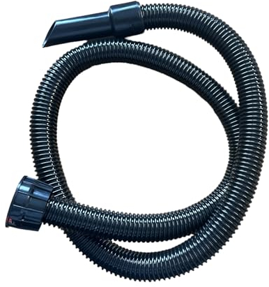 QUAILITAS Replacement Vacuum Hose [Black] – Spare Vacuum Hose for Henry Hetty Hoover with 2.5 Metre Pipe Attachments, 32 mm Fitting, Spare Parts Cleaning Adaptor Tool – Vacuum Accessories