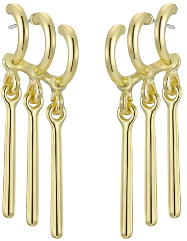 Emibele Boucles d'Oreilles Zoro, Clous d'Oreilles en Alliage pour Costume de Cosplay d'Anime, Pendants d'Oreilles en Forme de Griffe, Bijoux d'Oreilles pour Fans des Amateurs d'Anime Zoro, Or