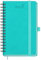 BEZEND Kalender 2025 2026 Klein Wochenplaner A6, 18-Monate Taschenkalender Juli 25-Dez 26, Buchkalender Ringbuch PU-Leder Softcover mit Stifthalter - Türkis