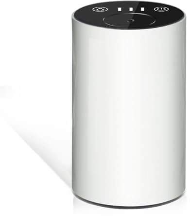 Difusor De Aceites Esenciales Difusor de aromaterapia de aceite esencial sin agua, ambientador eléctrico portátil de escritorio for oficina, Spa, hogar, coche recargable por USB Difusor De Aromas(Whit