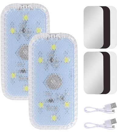 Flaconi 2PCS Innenraumbeleuchtung Auto,Innenraumbeleuchtung Auto Led,Led für Auto,Led Auto Innenraumbeleuchtung,Auto Beleuchtung Innenraum,Led Augen für Auto,Geeignet für Auto,PKW,Wohnmobil,Caravan