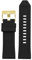 NBCNZCTSAS Uhrenarmband aus Silikonkautschuk, passend for Diesel Dz4318 4323 4283 7315 4476 4496 4427 7395, wasserdicht, weich, großes Armband, 2426mm(Black-gold,24mm)