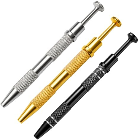 Jetstream 3 Piezas Alicates de Piercin, Alicates para Piercing de Bolas, Herramientas de Agarre de Cuatro Dedos y Herramientas de Perforación Esféricas, Adecuadas para Chips, Relojes y Gafas