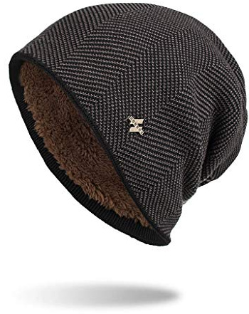 Cappello Uomo, Berretto Cotone Uomo Lavorato a Maglia Berretto per Inverno Elegante Berretti in Maglia Inverno Unisex Spessa Coprente E Confortevole Berretto Cashmere Cuffia Invernale Cappelli