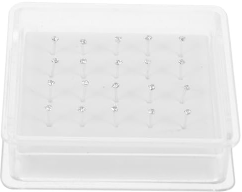 Toyvian 20 pezzi Piercing Naso con Perno Dritto in Metallo Argento Gioielli Minimalistici per Cartilagine Studs Sottili e Lucidi per Donne e Ragazze Adatti e Sicuri per Uso Quotidiano