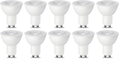 Amazon Basics GU10 LED Lampe, Spot, 5.5W (ersetzt 50W), warmweiß, dimmbar- 10Stück (1er Pack)