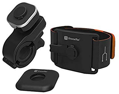 Xtrememac – Multisportkit – Stöd för cykel- och sportarmband för iPhone – Sportset för träning – sporttillbehör – svart