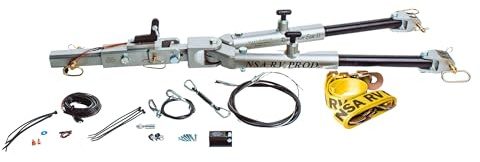 NSA RV - Ready Brute Elite II Tow Bar - with Integrated Supplemental Surge Braking System - 8,000 lb Towing Capacity - Heavy Duty Aircraft Grade Aluminum Body - Perfect for Flat Towing