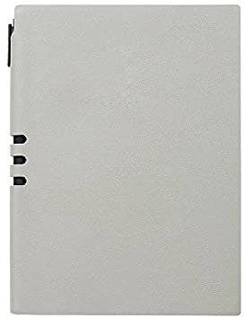 Benutzerdefinierte Notebook-Büro Verdickte Notizblock Business Black Leder Arbeit Meeting Einfache Tagebuch CuaDerno Journal Libreta-A7 grau_Unverpackt