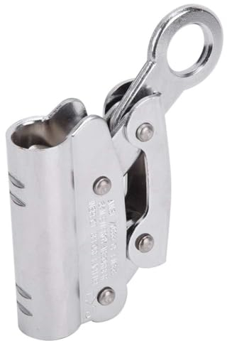 Klettern Stopper, 6KN Legierter Stahl Selbstbremsende Stopp Abseilgerät Klettern Anti-Fall Selbstsichernde Ausrüstung Klettern Selbstverriegelung Arbeiten Sicherheitsseil Anti Drop Schutz Werkzeug