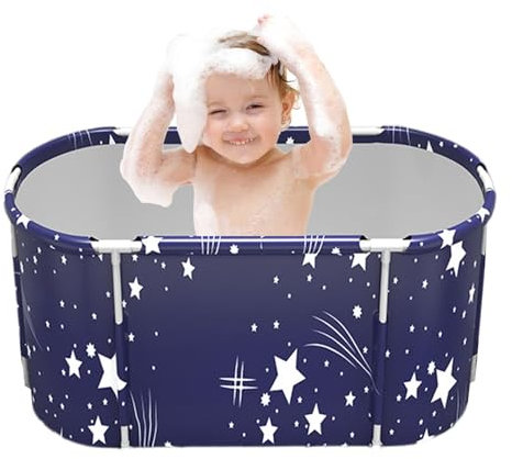 Baignoire Portable Pliable - Grande Baignoire Épaissie Adultes et | Baignoire Autoportante pour Usage Intérieur et Extérieur | Idéale pour Douches, Bains Relaxants, et Bain de Glace