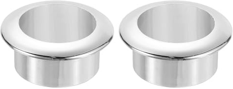 QUARKZMAN 2 stycken kabelgenomföring skrivbord, nylon kabelgenomföring passar 30 mm diameter, kabelhålsskydd kabelhantering för bord kontor skrivbord – silver