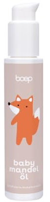 boep Mandelöl | Babyöl für die Babyhautpflege | Naturkosmetik Baby Massageöl | Für die Babypflege Erstausstattung | Vegan & hergestellt im Allgäu | Entwickelt von einer Ärztin (100 ml)