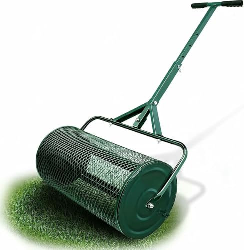 VYUJHNBG Spargitore di Compost, Rullo da Prato Durevole, Diffusione di Letame Leggero, Spargitore del Suolo Top per Prato E Giardino
