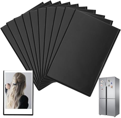 10 Pezzi Mini Cornice Magnetica, Portafoto per Frigo Di 9,3 X 6,3 cm, Portafoto Magnetico 3 X 2 Pollici Cornici Magnetiche per Frigoriferi, Armadi, Lavagne Bianche e Altre Superfici Metalliche