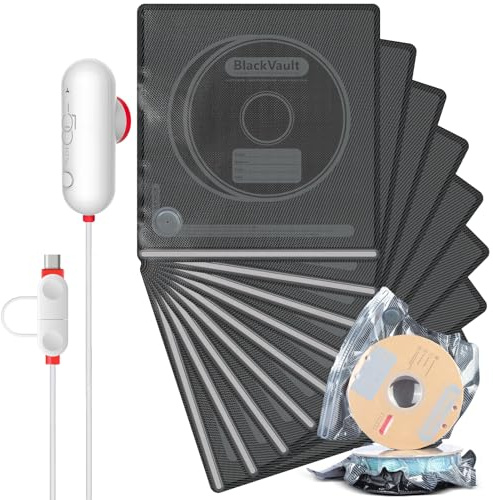 Vacbird Lot de 10 sacs sous vide pour imprimante 3D - 30 x 34 cm - Avec pompe USB