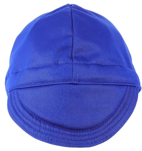Zerodeko Cappuccio di Saldatura Traspirante Resistente Blu, Copricapo di Sicurezza per Saldatori Uomo e Donna, Berretto Protettivo Regolabile per Lavori di Saldatura e Costruzione