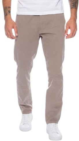Rock Creek Herrdesigner chinos byxor vanlig smal chinos byxor W29-W40 RC-390, LJUSGRÅ, 32W x 32L