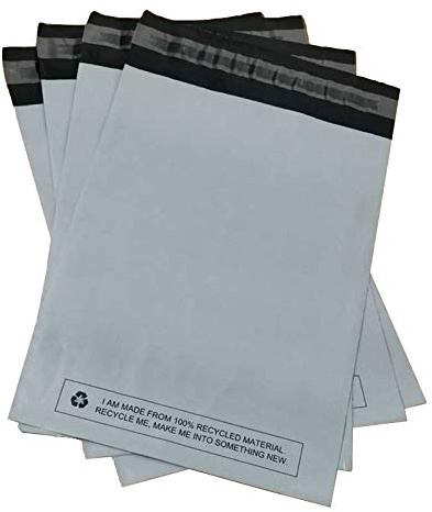 10 buste per spedizioni in polietilene autosigillanti, 43,2 x 55,9 cm, in plastica, 100% riciclabili, per pacchi postali