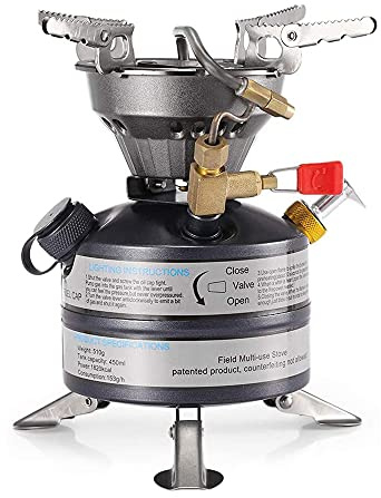Outdoor Mini One-Piece Liquid Fuel Camping Gasoline Stove Burner Lightweight Portable Gasoline Stove