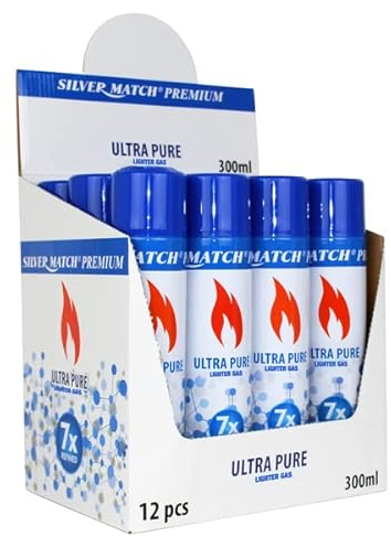6 Flaschen Premium Feuerzeuggas Nachfüllgas Feuerzeug 300 ml (6)