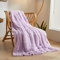 XeGe Luxury Faux Fur Throw, Light Purple Soft Fluffy Blanket Single, Shaggy Plush Decorative Couch Blanket, Cute Furry Fuzzy Lap Throw for Office Bedroom Living Room Lavender
