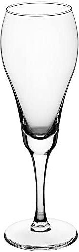Tulip Flute Glasses - 8.5 oz - Set of 12, Glass Perfect for Champagne and Sparkling Wine, Elegant Design for Weddings and Corporate Events