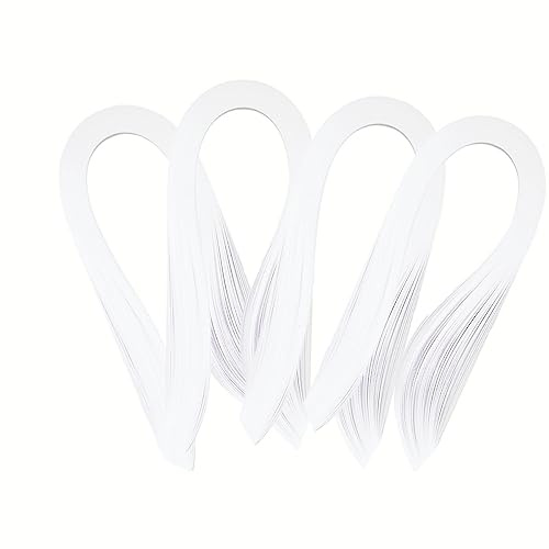 ODETOJOY Vita Quilling pappersremsor för hantverk papper stoppning 3 mm/5 mm/7 mm/10 mm set-120 st, 52 cm