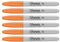 Sharpie Permanentmarker | Feine Spitze | Orange | 6 Zählen