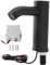 Grifos de Fregadero sin Contacto, Grifo Automático con Sensor de Movimiento, Grifo de Fregadero Vertical sin Contacto con Batería con Sensor de Infrarrojos para Baño Cocina Negro