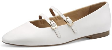 Tamaris Ballerina Damen Elegant weiß,EU 42